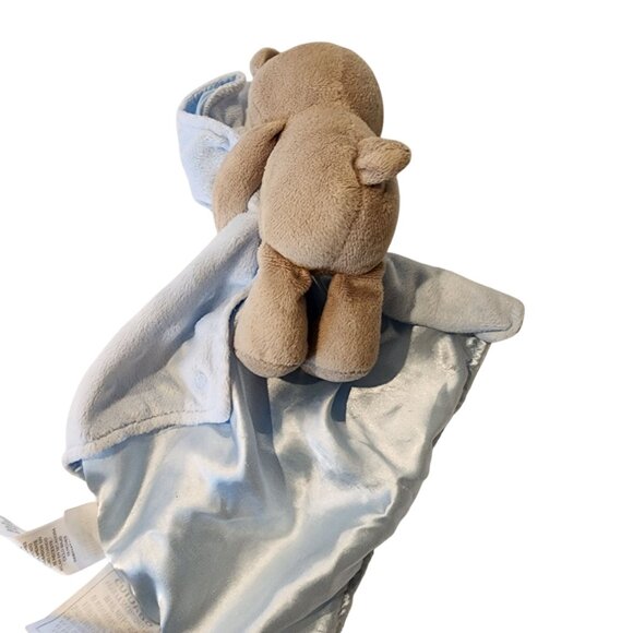 Child Of Mine By Carters Blue Teddy Bear Security Blanket - Picture 2 of 3